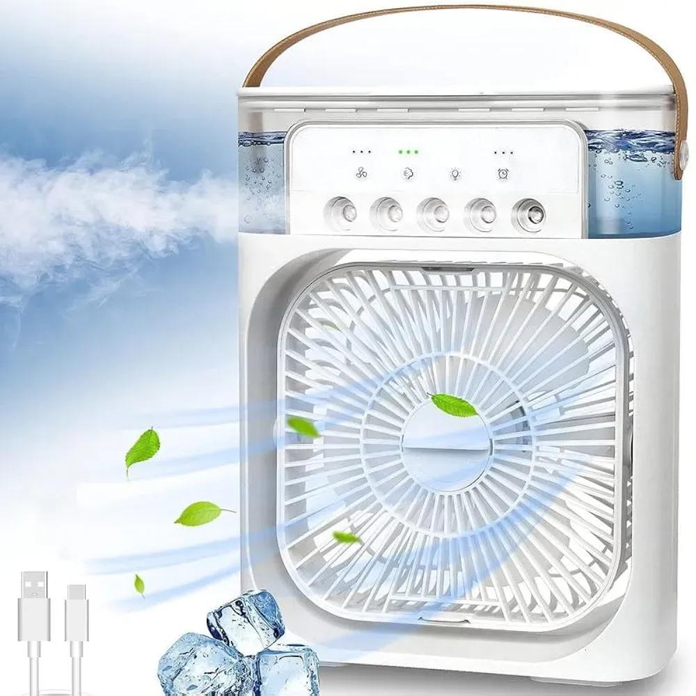 Mini Air Cooler Portable White ABS Lightweight